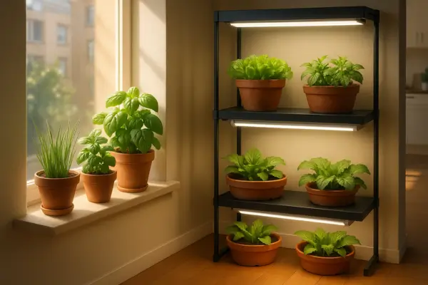 Iluminação Ideal: Desvende os Segredos da Luz Perfeita para suas Hortaliças em Ambientes Internos